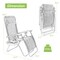 Outdoor Folding Zero Gravity Reclining Lounge Chair with Utility Tray